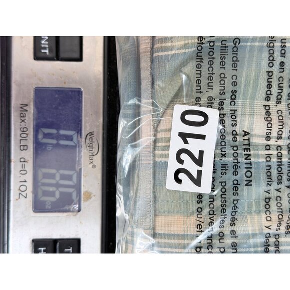 High Noon Western Pearl Snap Long sleeve Button Shirt Mens L Blue Plaid Cowboy - Picture 8 of 9